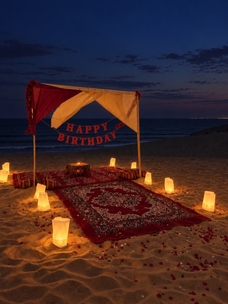 Private birthday celebration with lanterns in Timlaline